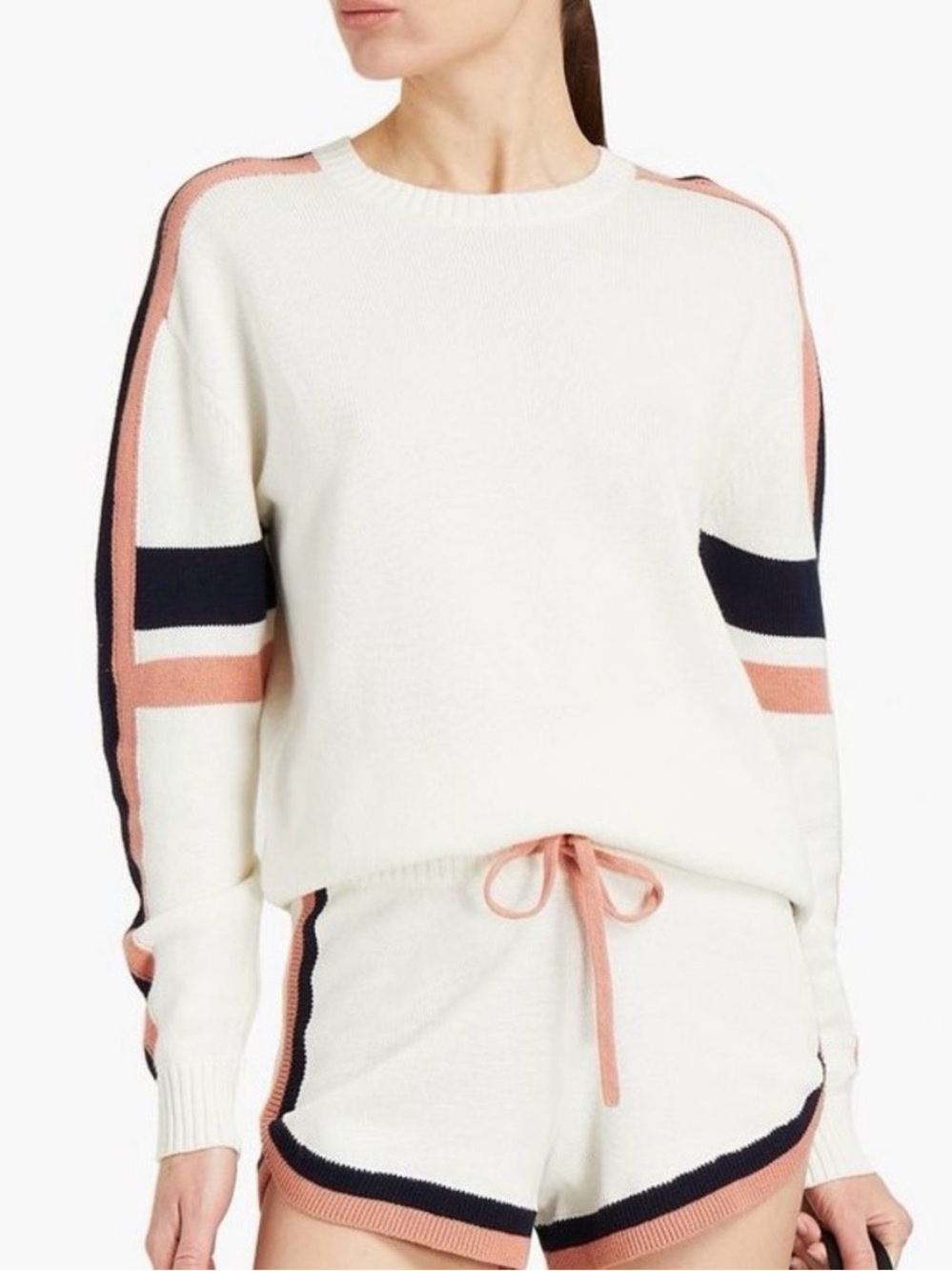 The Upside Boo Colour-block Top in Cotton Knit